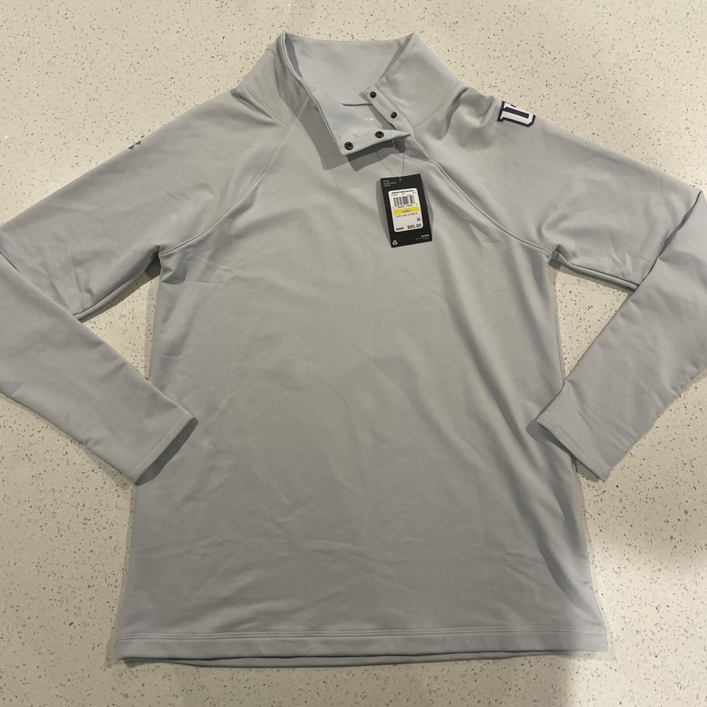 Under Armour Shirt Womens M‎ Gray Long Sleeve 1/4 Golf North Florida PGA NWT
